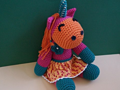 Häkelanleitung Einhorn Jolie