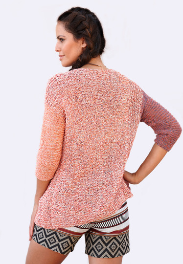 Strickanleitung asymmetrisch geknöpfte Jacke Vaneisha