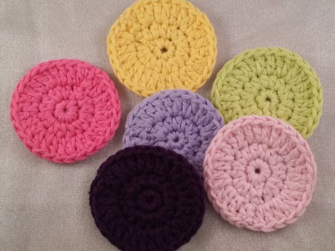 Gehäkelte Kosmetikpads