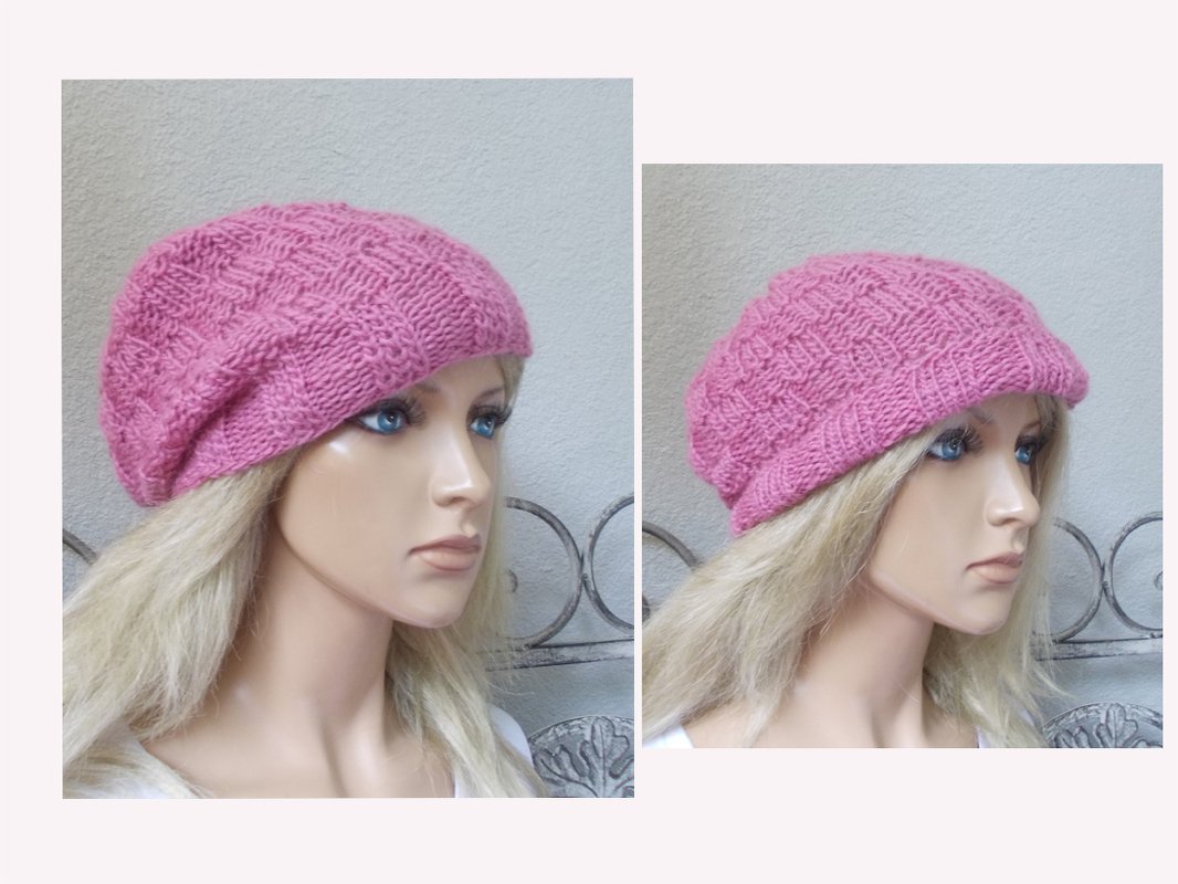 knit pattern cap "change", lovely hat, quick and easy to knit
