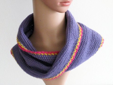 Häkelanleitung: Möbiusschal, Loop häkeln (Größe: S, M, L)