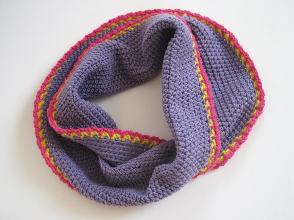 Häkelanleitung: Möbiusschal, Loop häkeln (Größe: S, M, L)