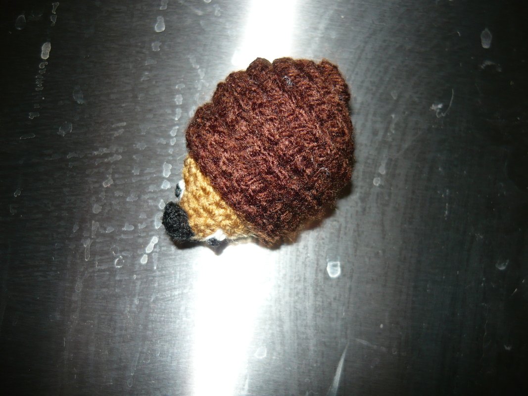 Häkelanleitung Igel Magnet