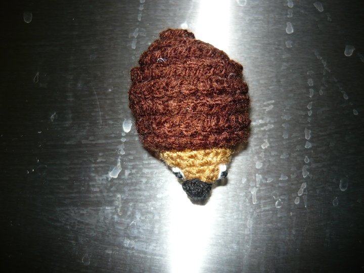 Häkelanleitung Igel Magnet