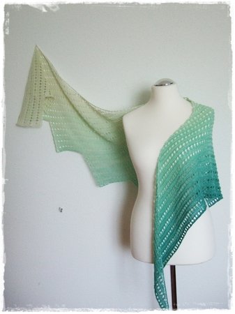 Pronto - asymmetric shawl for beginners