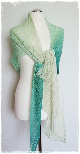 Pronto* Strickanleitung asymmetrisches Tuch für Anfänger