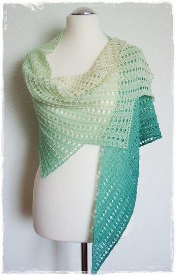 Pronto* Strickanleitung asymmetrisches Tuch für Anfänger