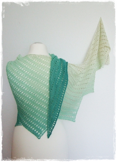 Pronto* Strickanleitung asymmetrisches Tuch für Anfänger