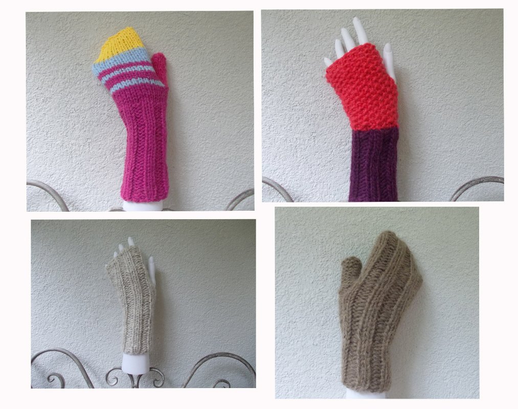 Strickanleitung Handschuhe, Pulswärmer, verblüffend einfach zu stricken - Bild 2