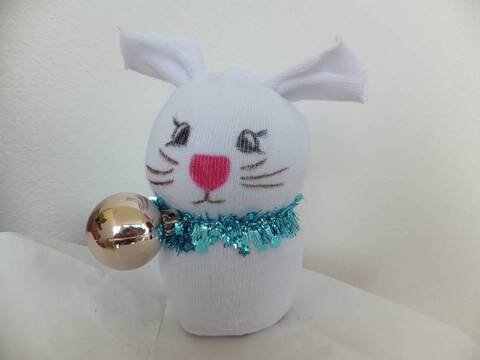 Hase weihnachtlich aus der Socke