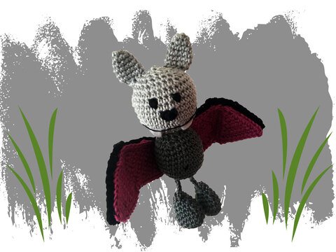 Halloween Fledermaus Häkelanleitung Amigurumi