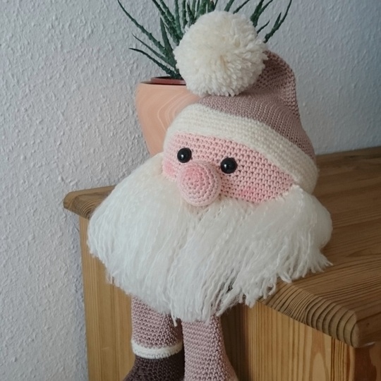 Weihnachtsdeko - Kantenhocker häkeln - Wichtel - Häkelanleitung PDF