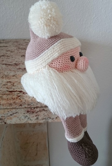 Weihnachtsdeko - Kantenhocker häkeln - Wichtel - Häkelanleitung PDF