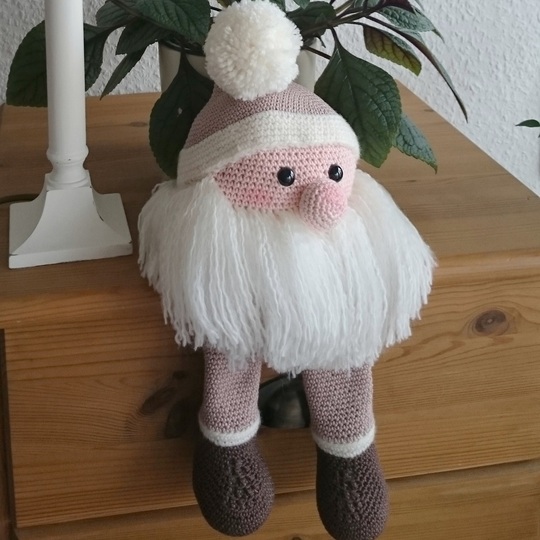 Weihnachtsdeko - Kantenhocker häkeln - Wichtel - Häkelanleitung PDF