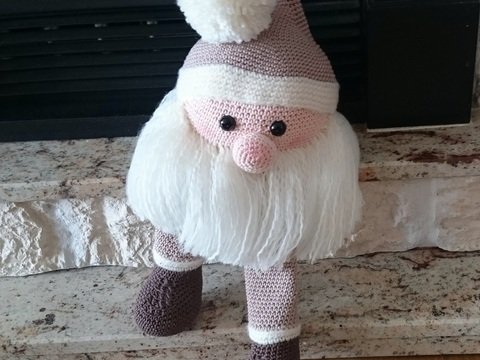 Weihnachtsdeko - Kantenhocker häkeln - Wichtel - Häkelanleitung PDF