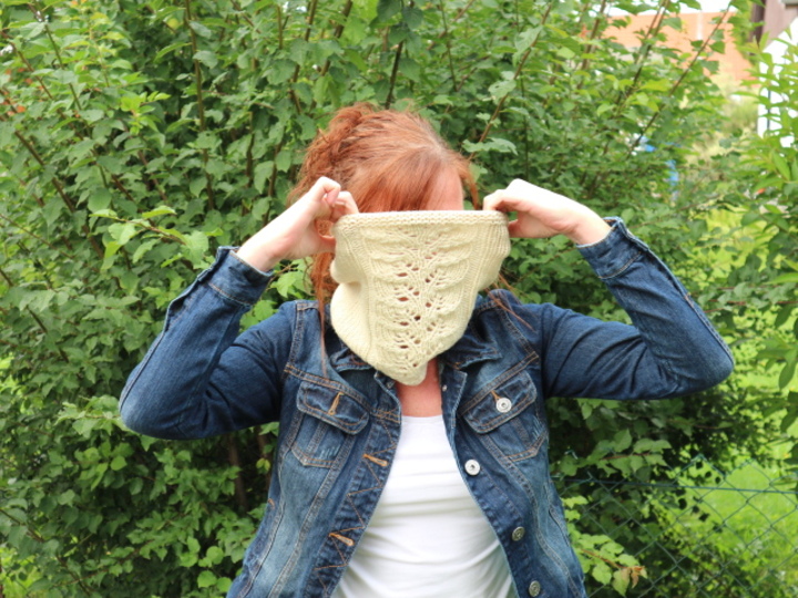 Strickanleitung für Anfänger Schlauchschal