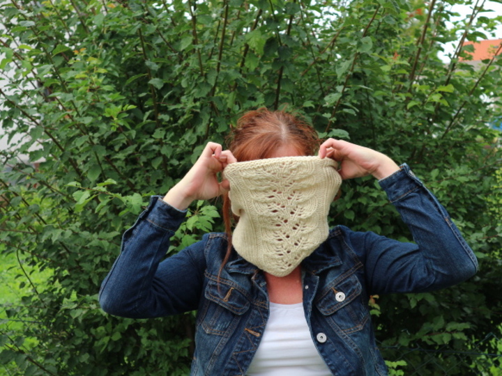 Strickanleitung für Anfänger Schlauchschal