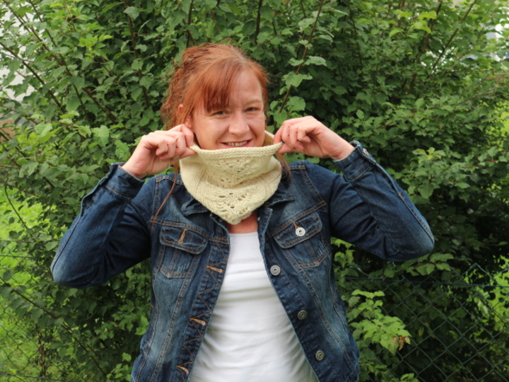 Strickanleitung für Anfänger Schlauchschal