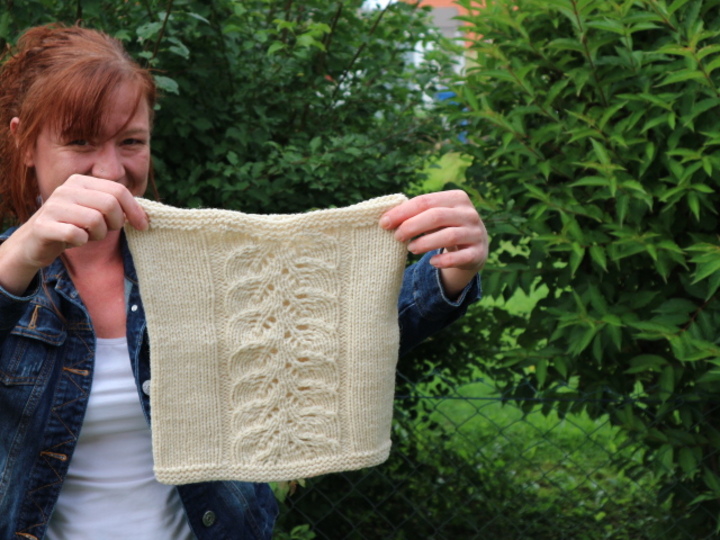 Strickanleitung für Anfänger Schlauchschal
