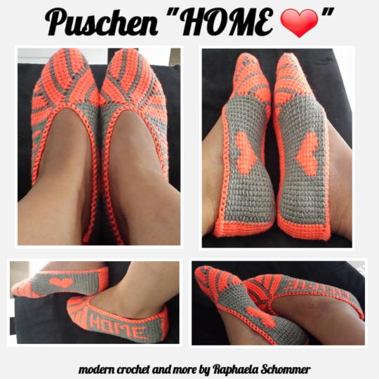 Puschen "Home" Gr. 35-46