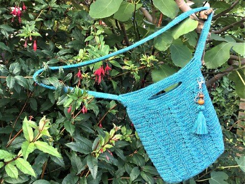 Häkeltasche "Blue Lagoon"