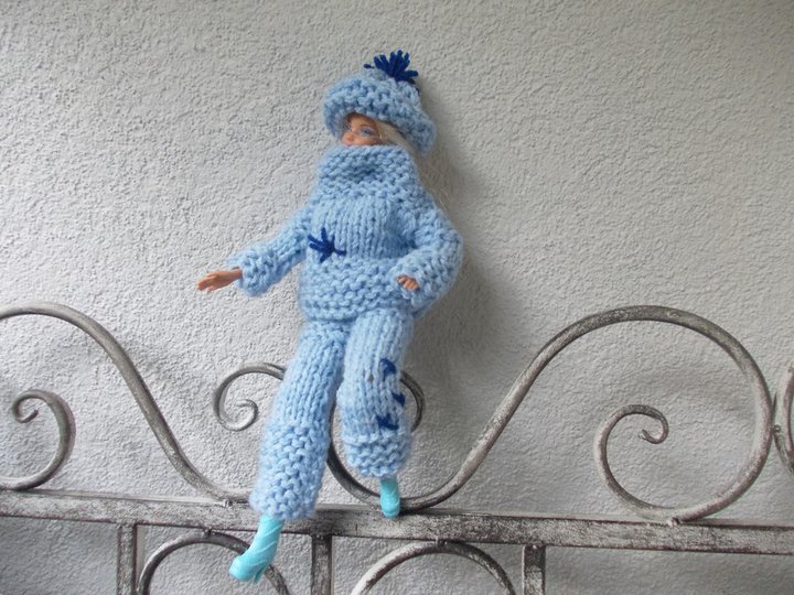 Strickgarnituren für Puppen, Grobstrick, auch für Anfänger