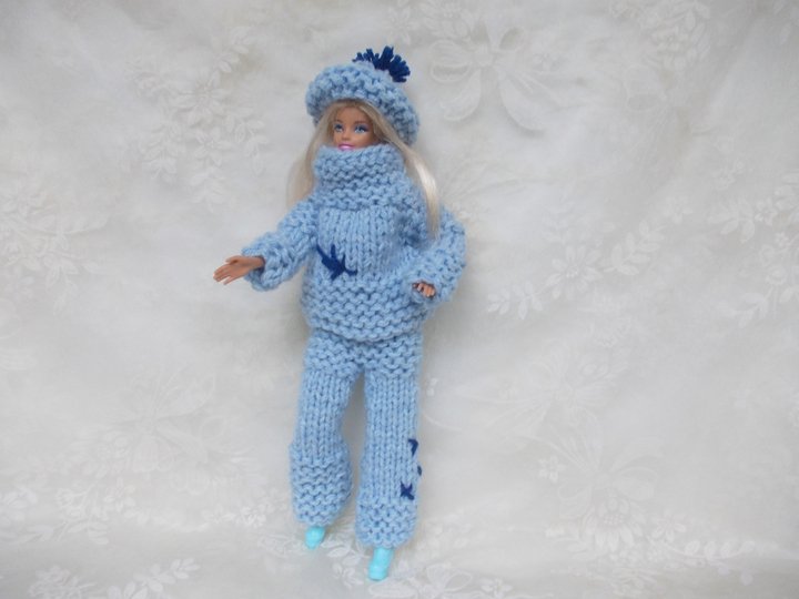 Strickgarnituren für Puppen, Grobstrick, auch für Anfänger