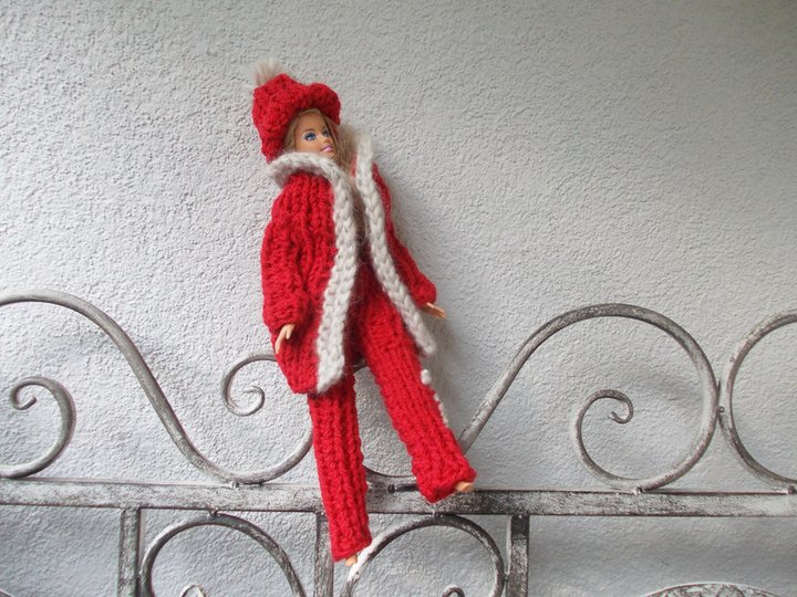 Strickgarnituren für Puppen, Grobstrick, auch für Anfänger