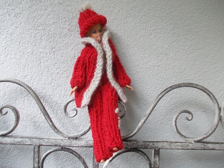 Strickgarnituren für Puppen, Grobstrick, auch für Anfänger