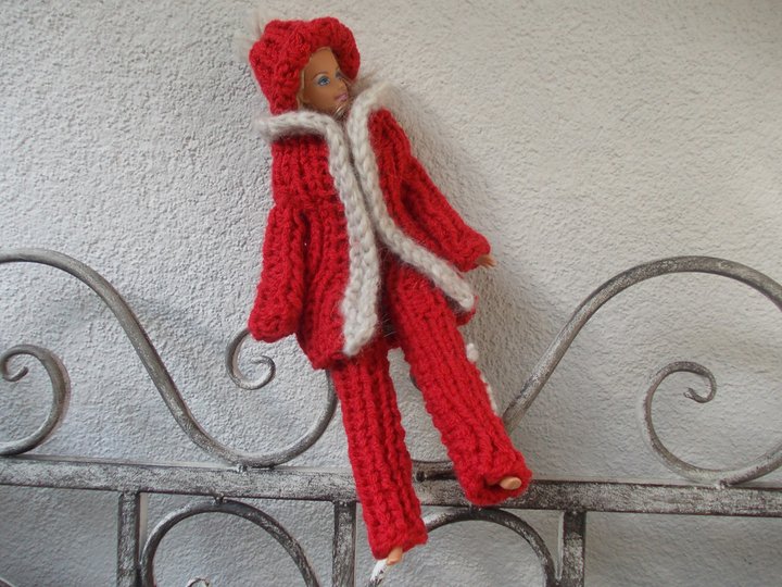 Strickgarnituren für Puppen, Grobstrick, auch für Anfänger