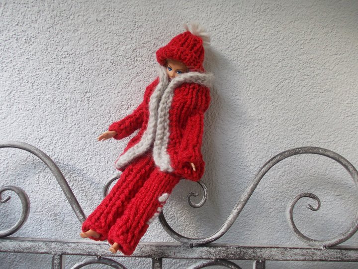 Strickgarnituren für Puppen, Grobstrick, auch für Anfänger