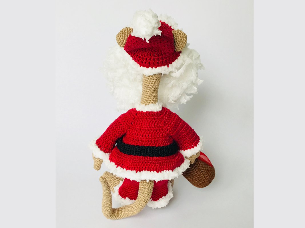 Wiesel Seppl, im Weihnachts-Outfit. (Komplett-Set) Häkelanleitung