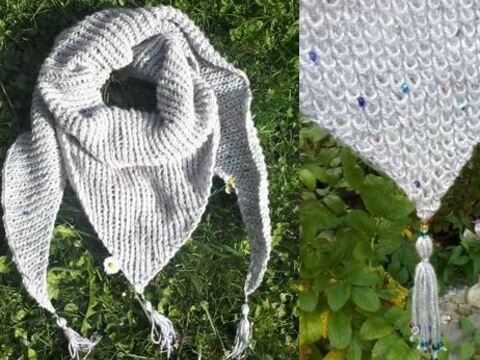 Schultertuch "Konfetti" - kuschelweich und warm