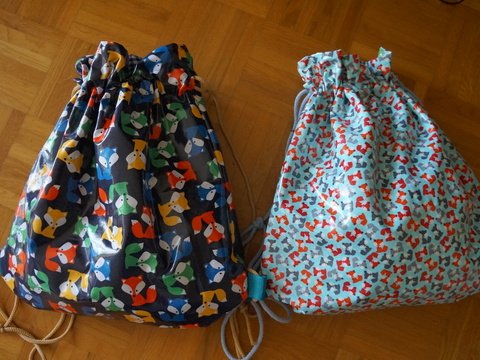 E-Book Schnitt in zwei Größen für Rucksack Leo mit Tunnelzug in zwei Größen