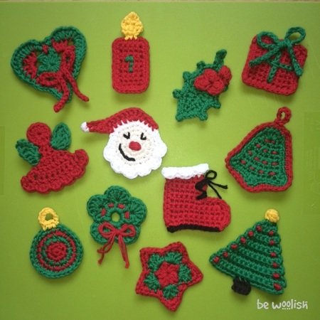 12 Weihnachtsapplikationen Fur Adventskalender Weihnachtskarten Geschenkanhanger Weihnachtsbaumanhanger