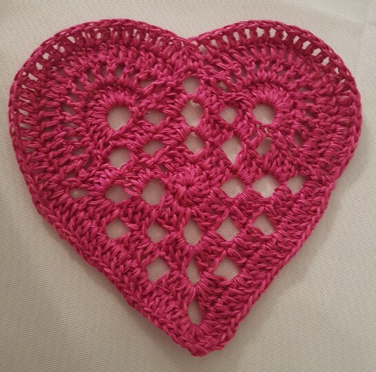 HerzchenDeckchen, Häkelanleitung, Größe individuell anpassbar