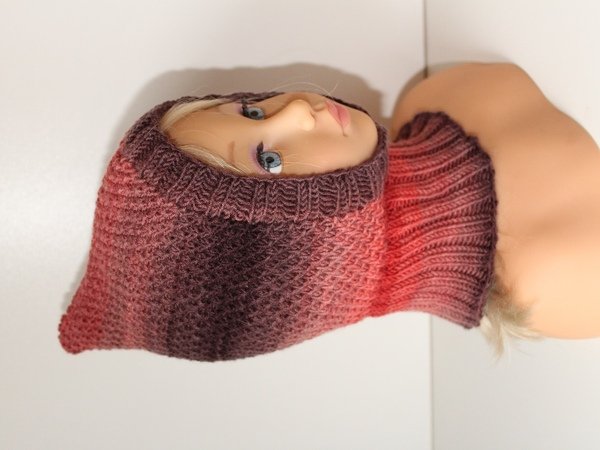 Strickanleitung Schalmütze / Schlupfmütze 2 Größen, ca. 1-4 Jahre, unisex - Bild 3