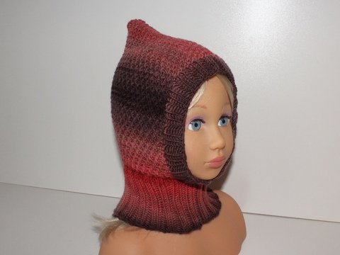 Strickanleitung Schalmütze / Schlupfmütze 2 Größen, ca. 1-4 Jahre, unisex