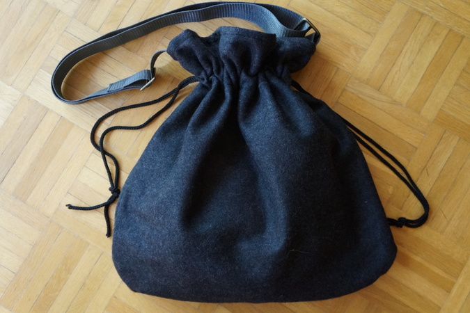 Nähanleitung für die Tasche "Michi" mit Zugband und verstellbarem Taschengurtband in zwei Größen