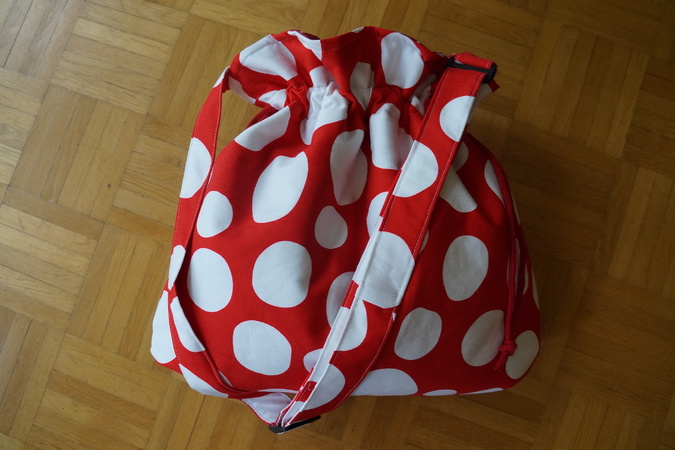 Nähanleitung für die Tasche "Michi" mit Zugband und verstellbarem Taschengurtband in zwei Größen