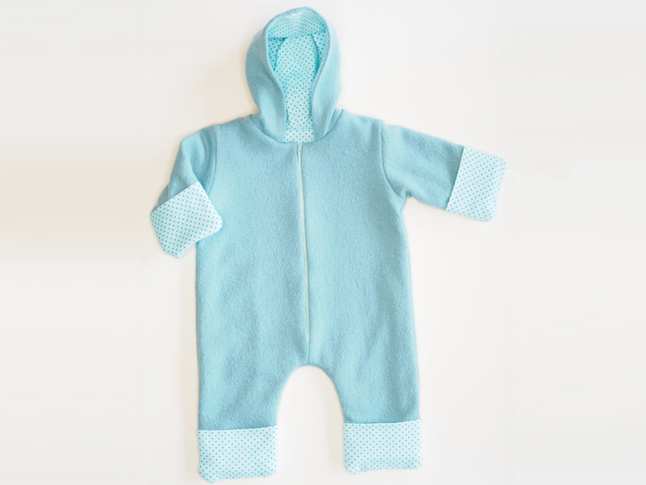 Baby Overall SOLE – Kapuze Umschläge 56/62–80/86