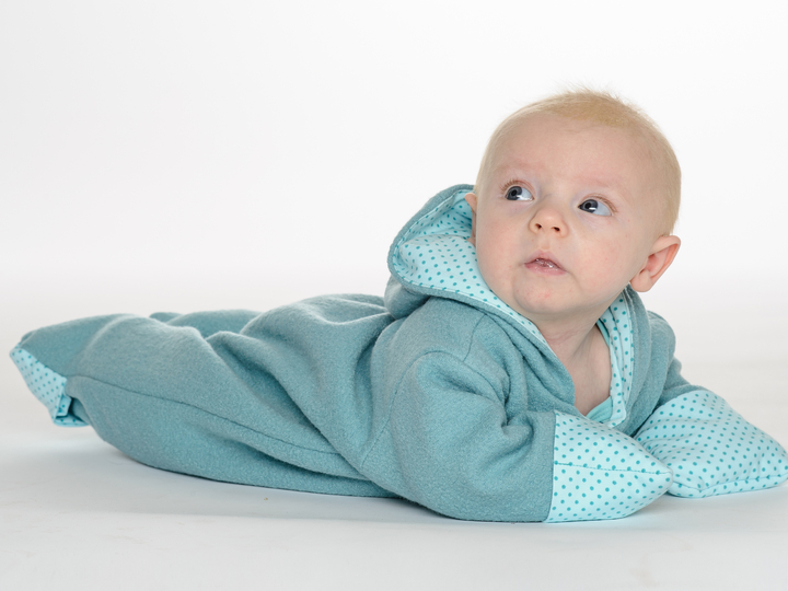 Baby Overall SOLE – Kapuze Umschläge 56/62–80/86