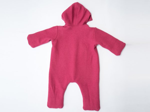 SOLE Baby jumpsuit pattern with hood + zipper, lined