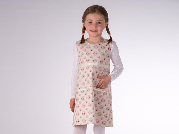 Reversible Baby Girls Dress Sewing Pattern PDF ELENA 