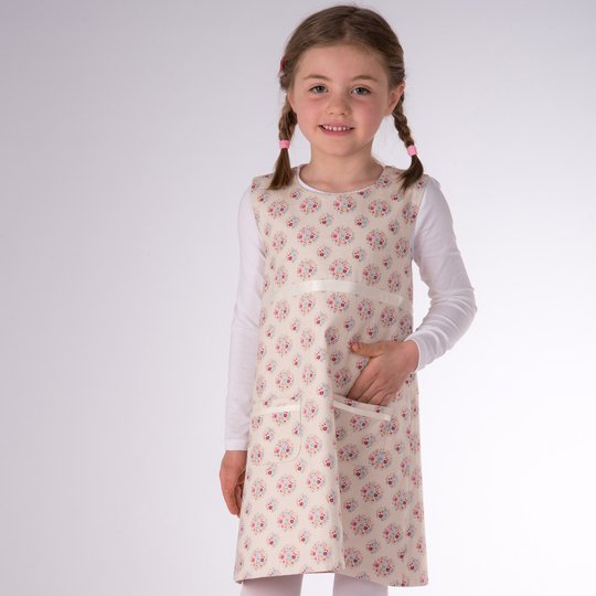 Reversible Baby Girls Dress Sewing Pattern PDF ELENA 