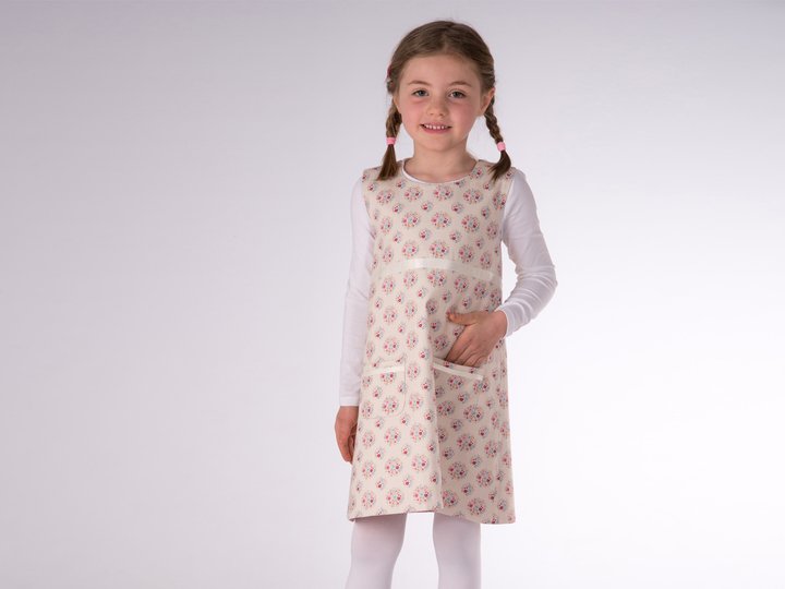 Reversible Baby Girls Dress Sewing Pattern PDF ELENA 