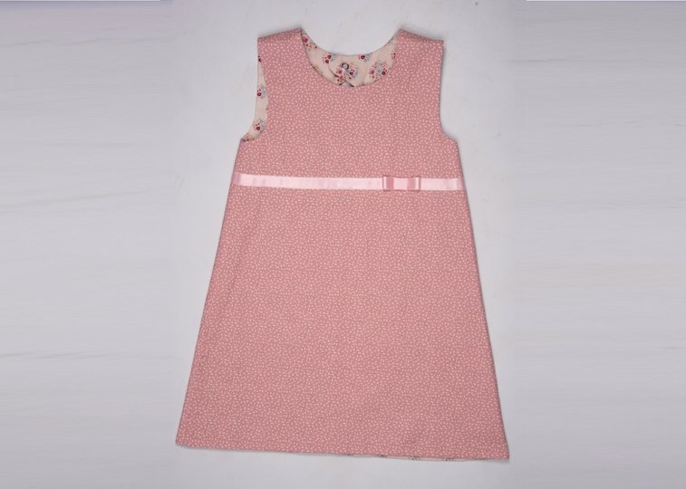 Girls Reversible Dress ELENA – PDF Pattern 2y/3y-12y/13y