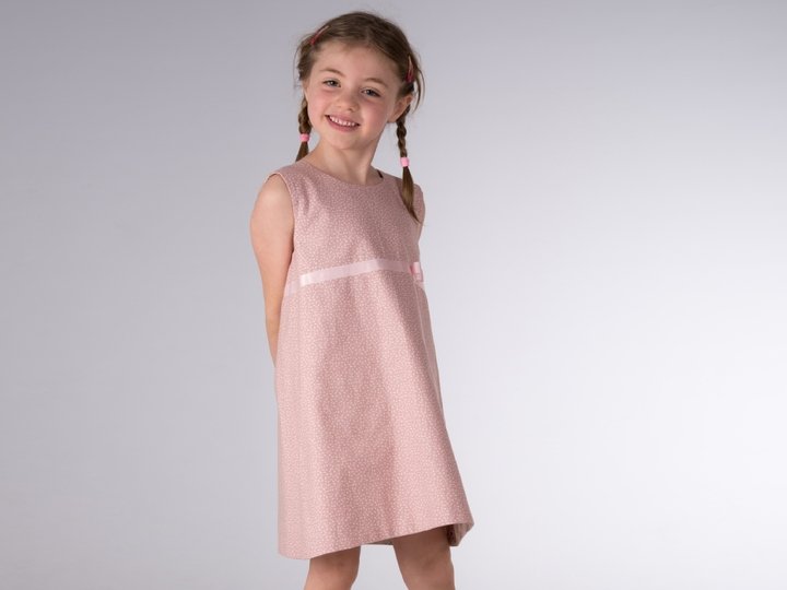 Mädchen Wendekleid ELENA – Tunika Kleid Datei 92/98–152/158