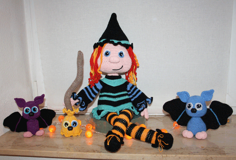 Halloween: „Hexen mit Besen und Fledermäusen“ - Bild 5