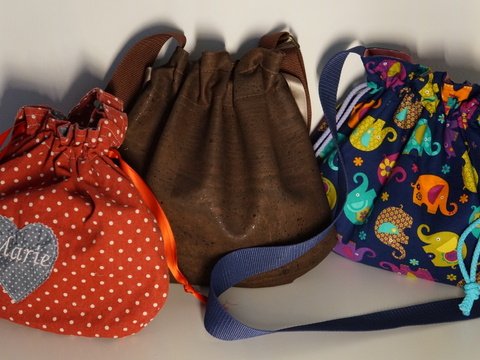 Nähanleitung und Schnitt in zwei Größen für die Tasche Marie